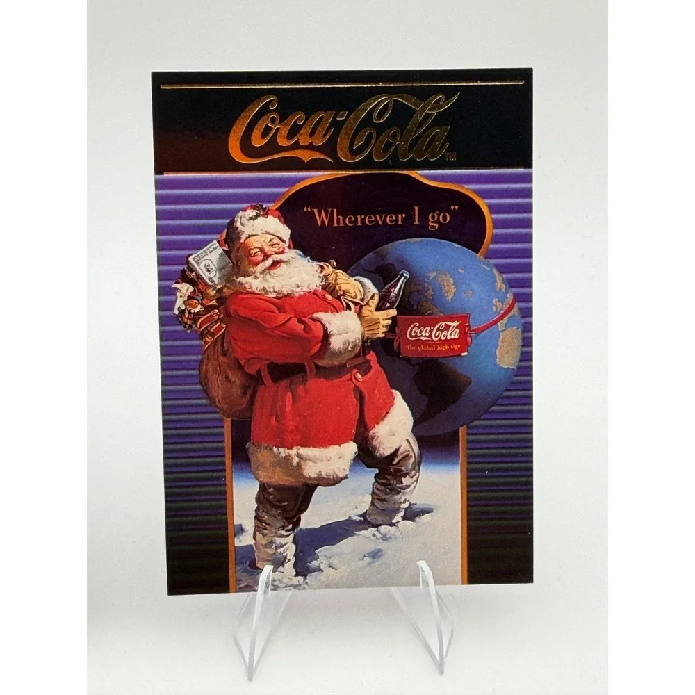 Coca-Cola Series 4 North Pole Santa Trading Cards Lot of 3 Haddon Sundblom SC621